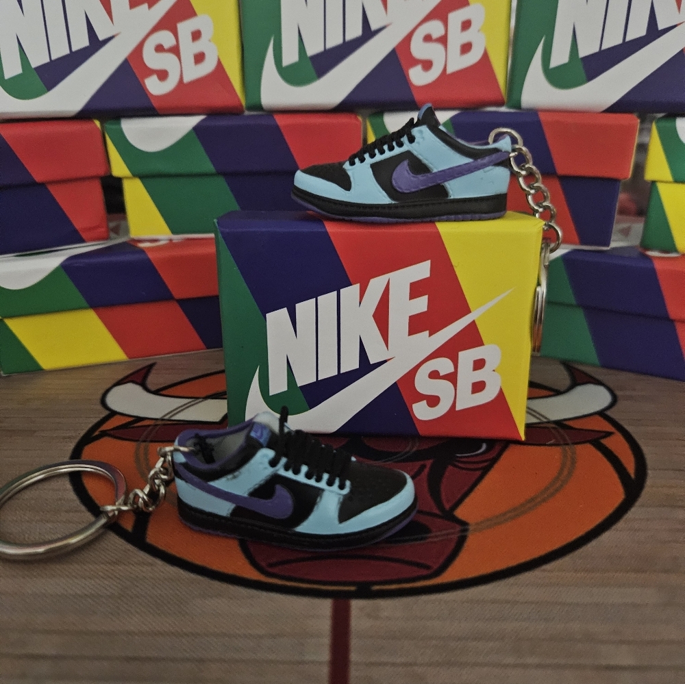Nike SB pair of mini sneakers Keychain.